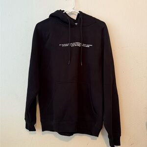 Alphalete Black Hoodie with White Text